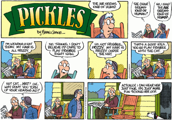 Pickles hearing aid cartoon